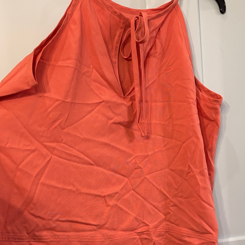 LOFT Vibrant Orange Tank Top - Picture 2 of 3